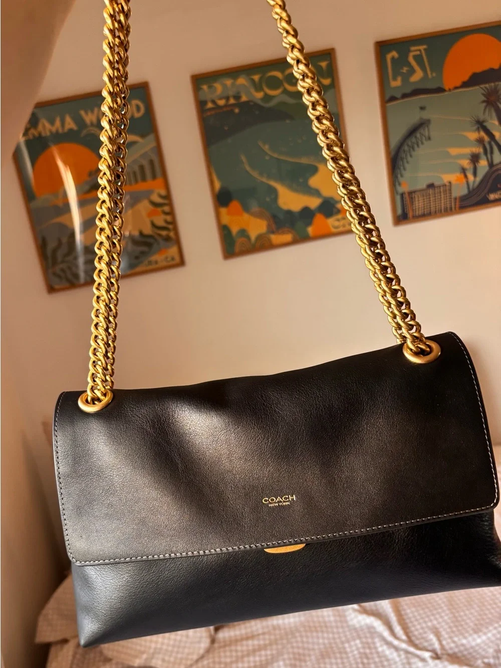 Coach Chelsea Shoulder Bag 30 With Chain